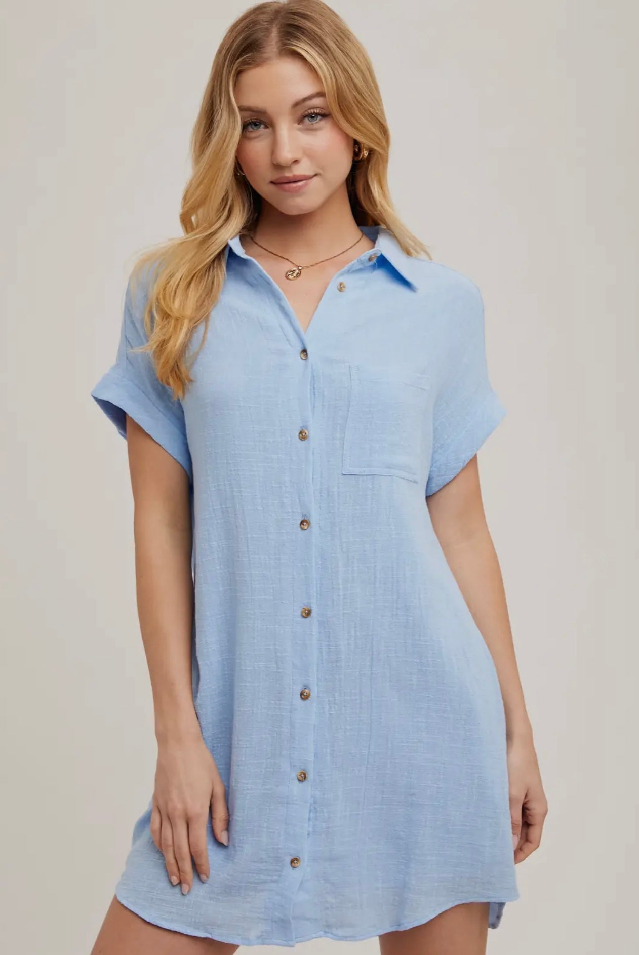 Blue Jean Baby button up dress