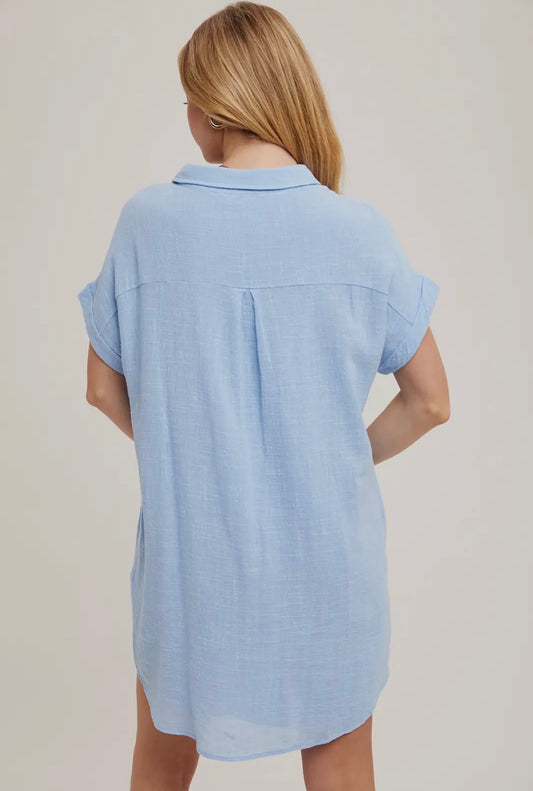 Blue Jean Baby button up dress