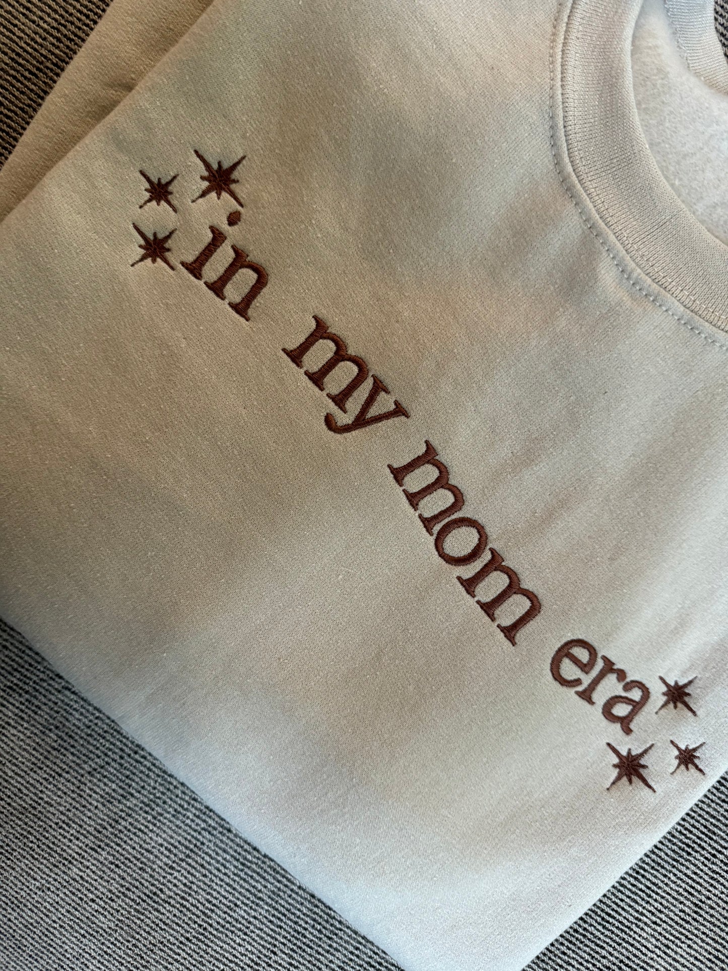 Mom Era Embroidered Sweatshirt