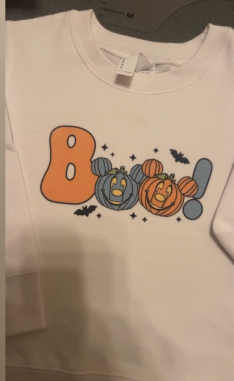 Toddler Boo Mickey Pumpkin Tee