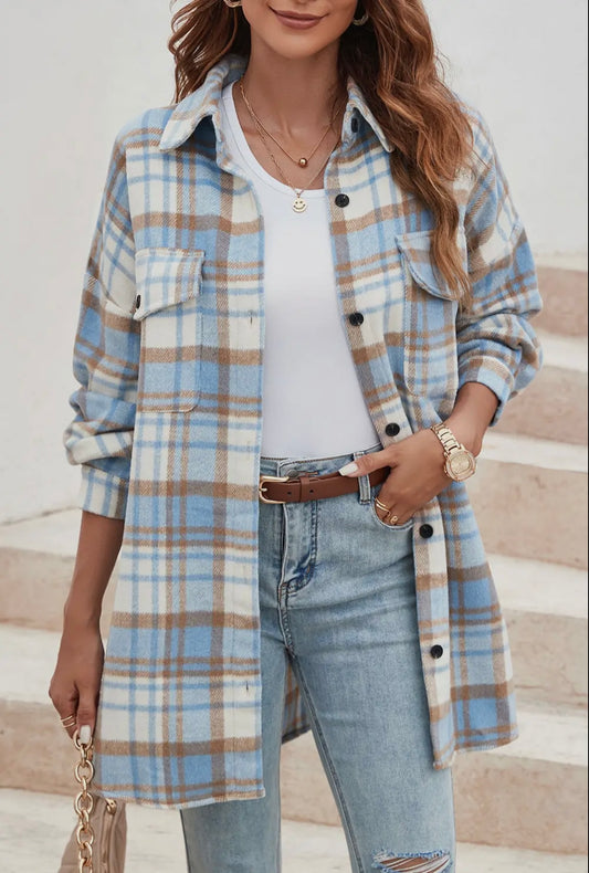 Plaid Pocket Shacket